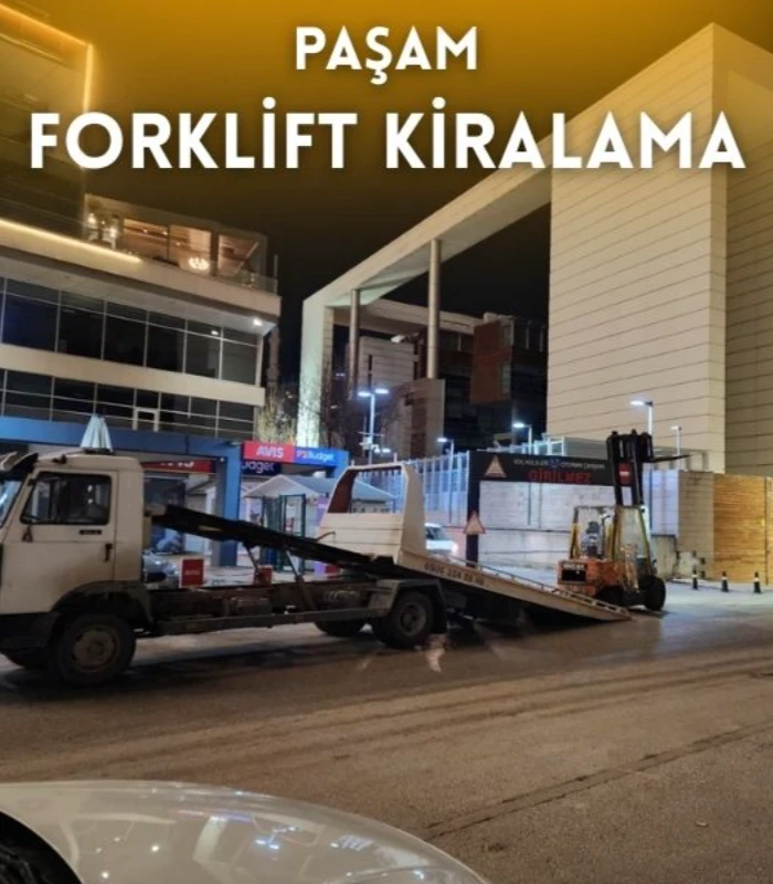 İvedik kiralık forklift hizmeti veren Paşam Forklift Kiralama sahada çalışma